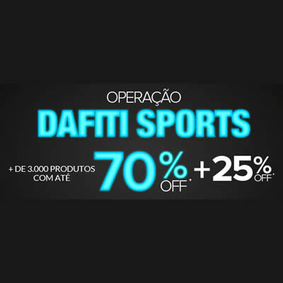 Ofertas com até 70% OFF + cupom de 25% na Dafiti Sports